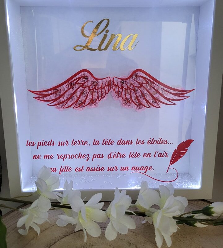 cadre coeur "bonne fête mamie" (copie)