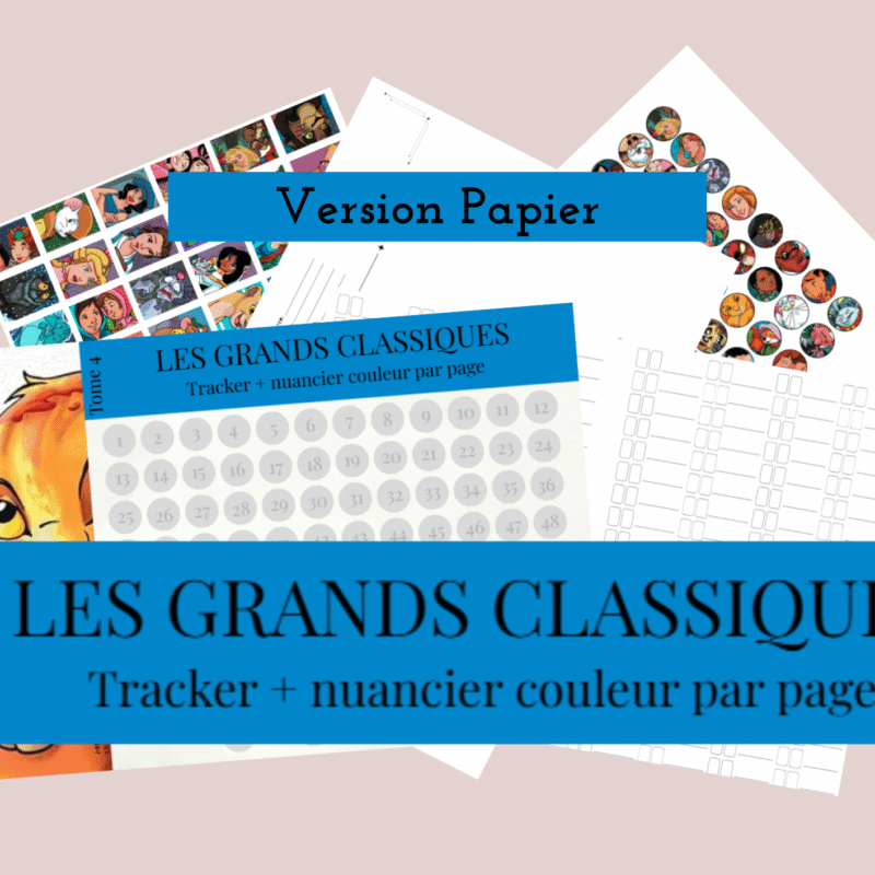 [papier] tome 4 tracker, grille nuancier et fiche suivi vierge