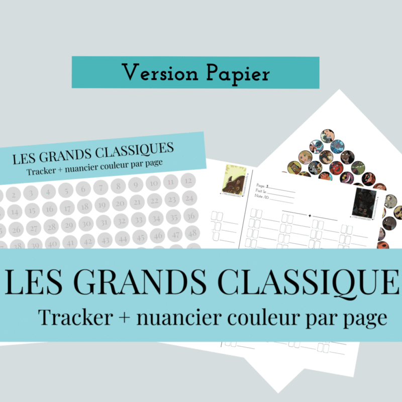 [papier] tome 7 tracker, grille nuancier et fiche suivi vierge