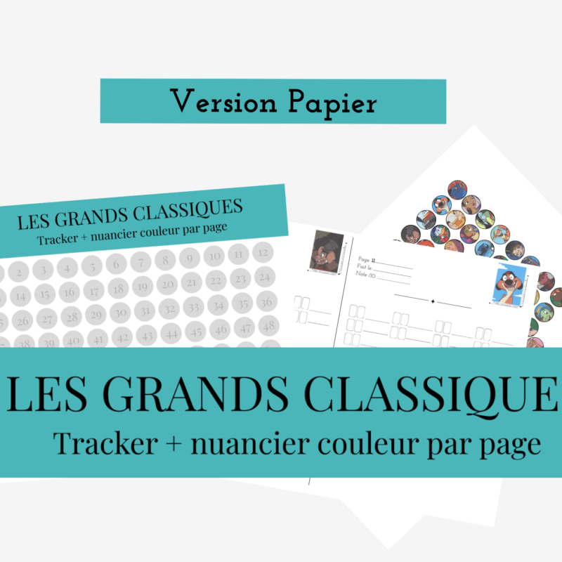 [papier] tome 5 tracker, grille nuancier et fiche suivi vierge