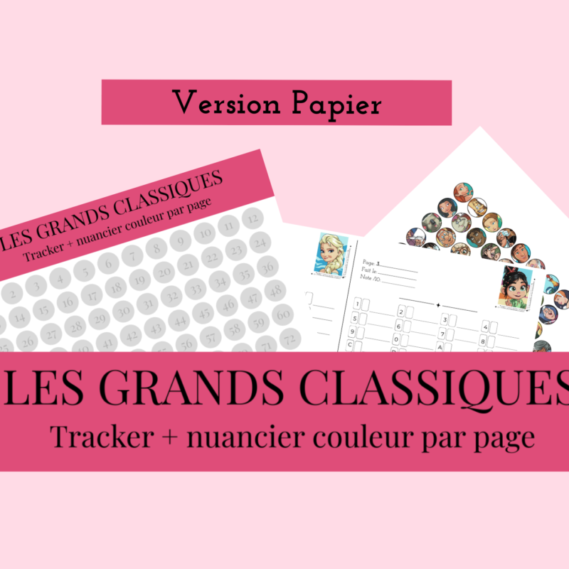[papier] tome 3 tracker, grille nuancier et fiche suivi vierge