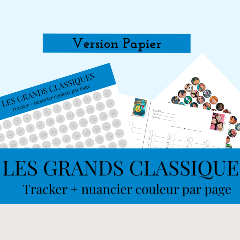 [papier] tome 4 tracker, grille nuancier et fiche suivi vierge