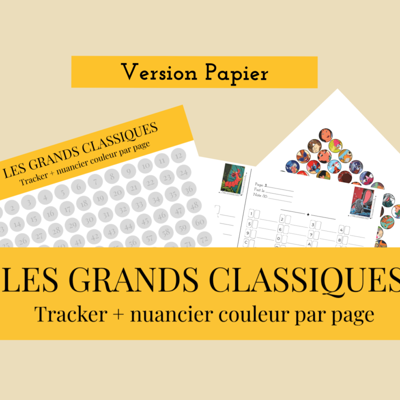 [papier] tome 6 tracker, grille nuancier et fiche suivi vierge